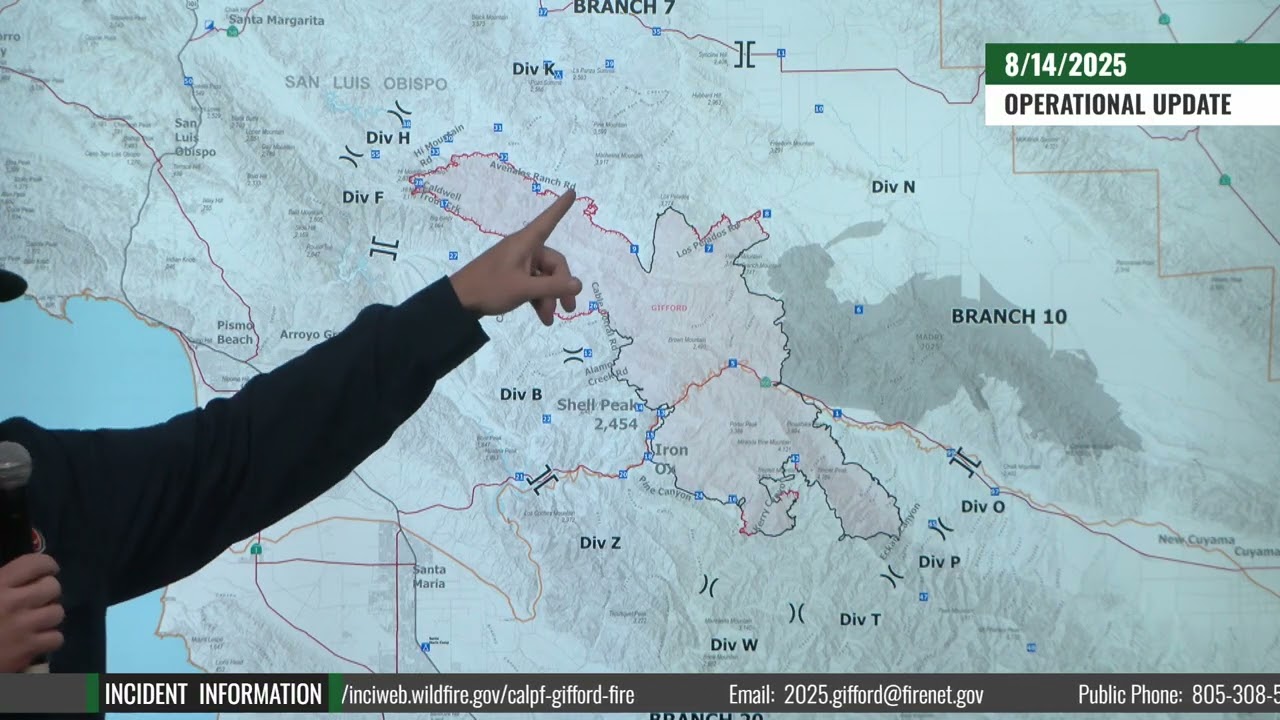 Gifford Fire Operations Update 08 14 25