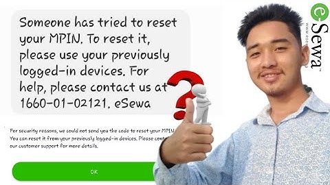 Someone Has Tried To Reset Your MPIN | eSewa Password/MPIN Reset Problem | Technique Nepal