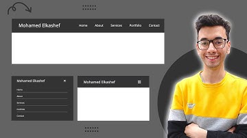 بناء Responsive Navbar بستخدام ال HTML, CSS, JavaScript