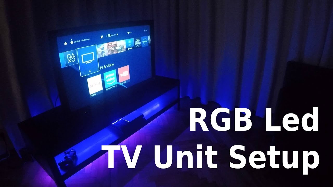 tv unitesi rgb led kurulumu diy youtube