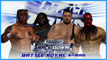 WWE Smackdown Vs Raw 2007 XBOX 360 - Umaga Vs Mark Henry Vs Big Show Vs The Boogeyman