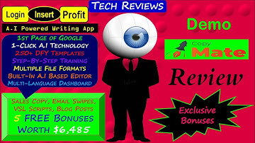 CopyMate Review, Bonuses, Demo: Create Professional Sales Copy, Email Swipes, VSL Scripts & More