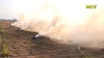 Những ảnh hưởng từ việc đốt rơm rạ