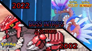 EVERY POKEMON BOX LEGENDARY BOSS FIGHT INTRO (2002 - 2022)