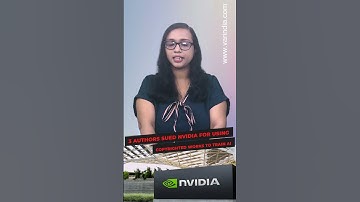 3 authors sued Nvidia for using copyrighted works to train AI #shortsvideo
