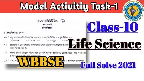 Class-10 Life science Model Activity Task part-1 Full Solve#WBBSE@Educational Activities Bengali