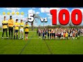 I Challenged 100 KIDS To A Football Match