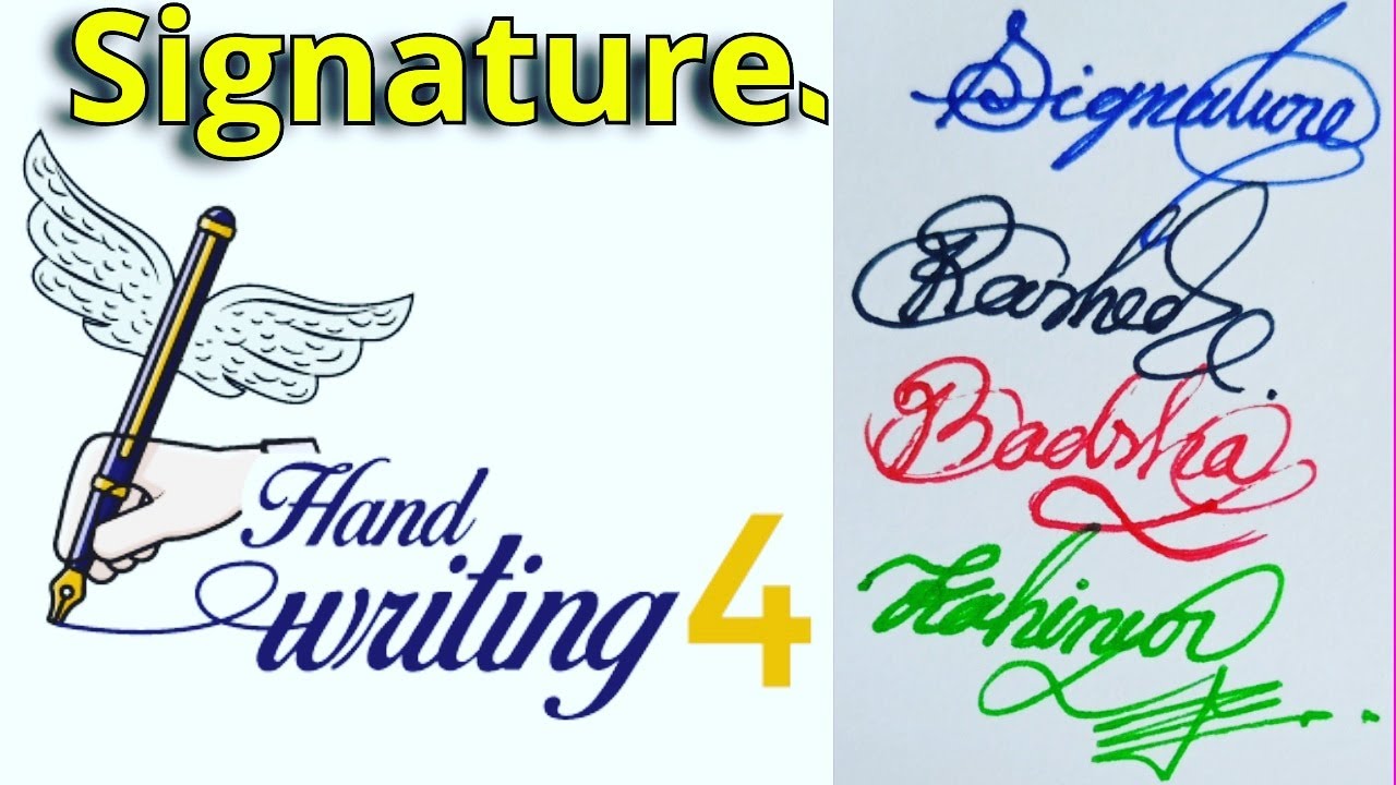 How To Make A Good Signature Signature Sign YouTube