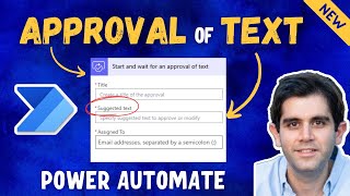 How to use NEW Approval of Text action in Power Automate workflows 💫
