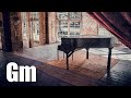 Sad deep piano backing track in g minor  sombre