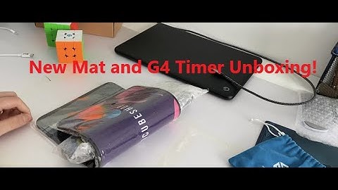 New Stackmat Timer, Mat, and Lube! Unboxing
