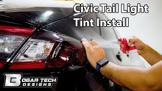 How To Install Diy Tint Kit For Honda Civic Hatchback 20222025 Tail Lights