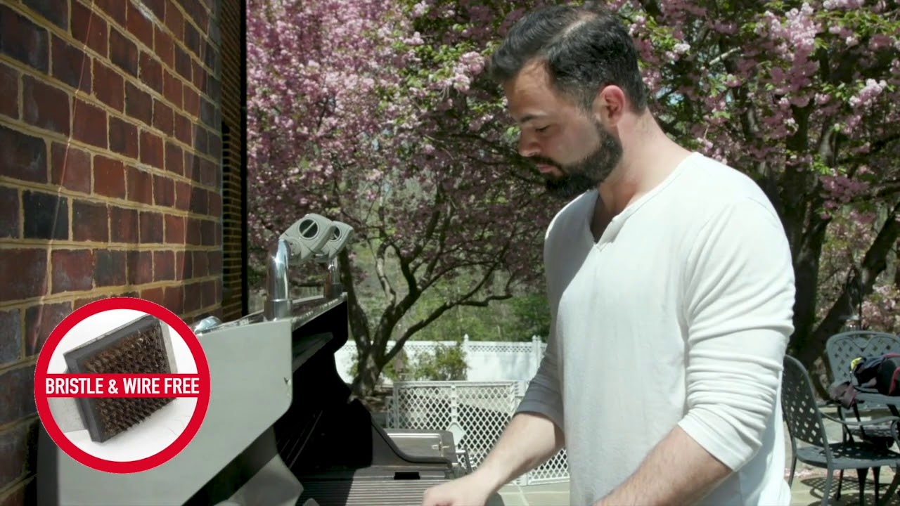 Swipe Right with the Q-Swiper Grill Grate Cleaner - YouTube