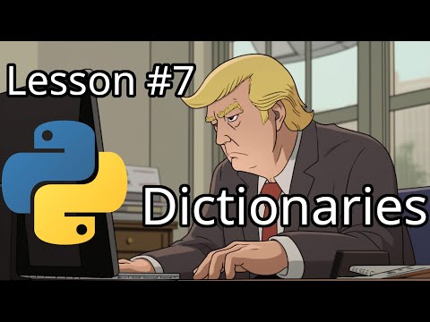 Trump teaches Python dictionaries but every time you learn something his voice gets  higher pitched