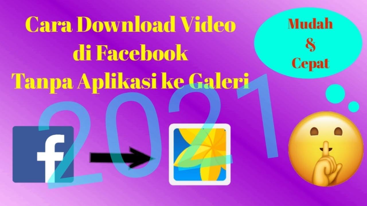 Cara Download Video di Facebook ke Galeri terbaru! YouTube