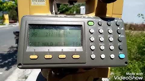 Đo line offset bằng máy topcon GTS