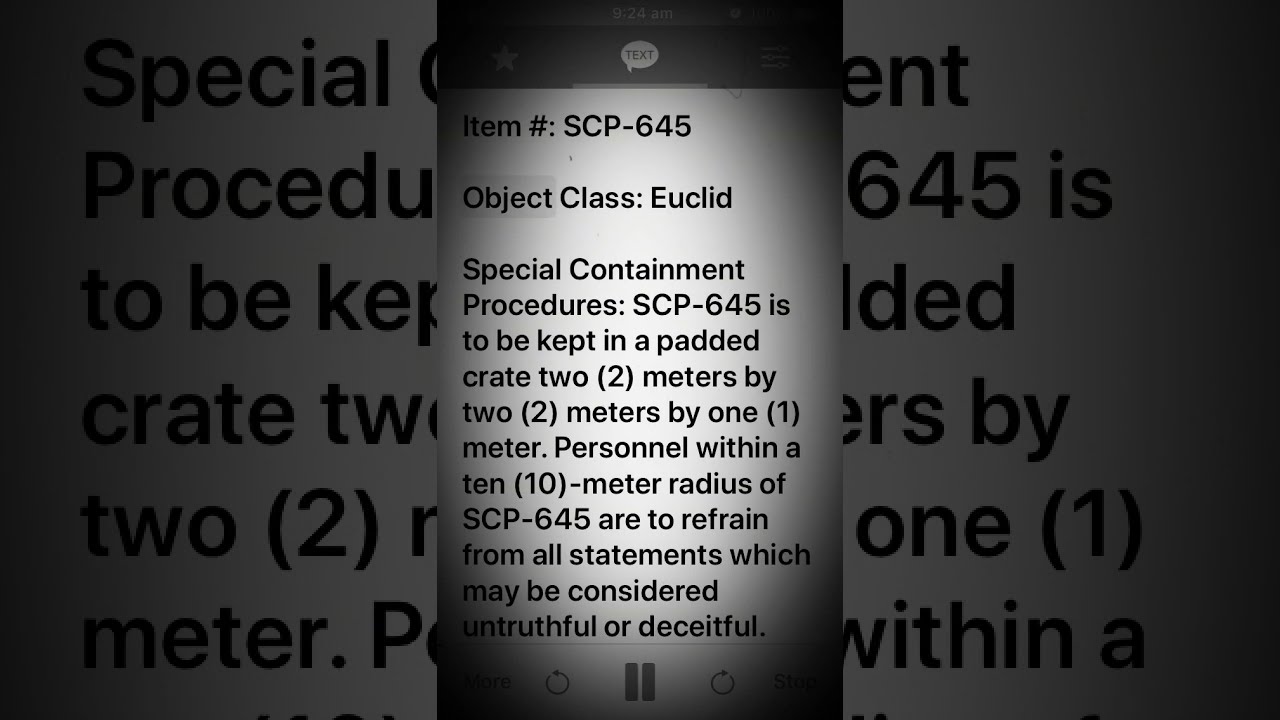 Scp 645 Mouth of Truth YouTube