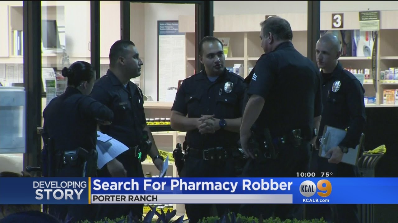 Search Is On For Man Who Held Up Porter Ranch Pharmacy YouTube