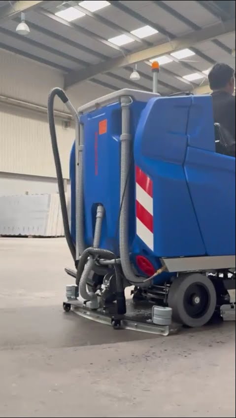 Columbus professional cleaning machines in operation