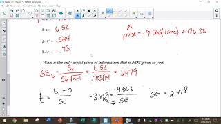 Chapter 27   Day 4 Inference for Regression on the Calc