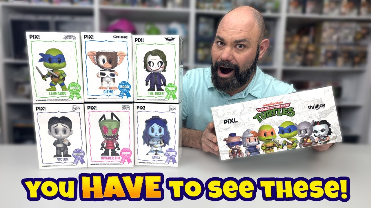UNBOXING Thrilljoy PIX & PIXL – Joker, TMNT, Zim, Gremlins & More