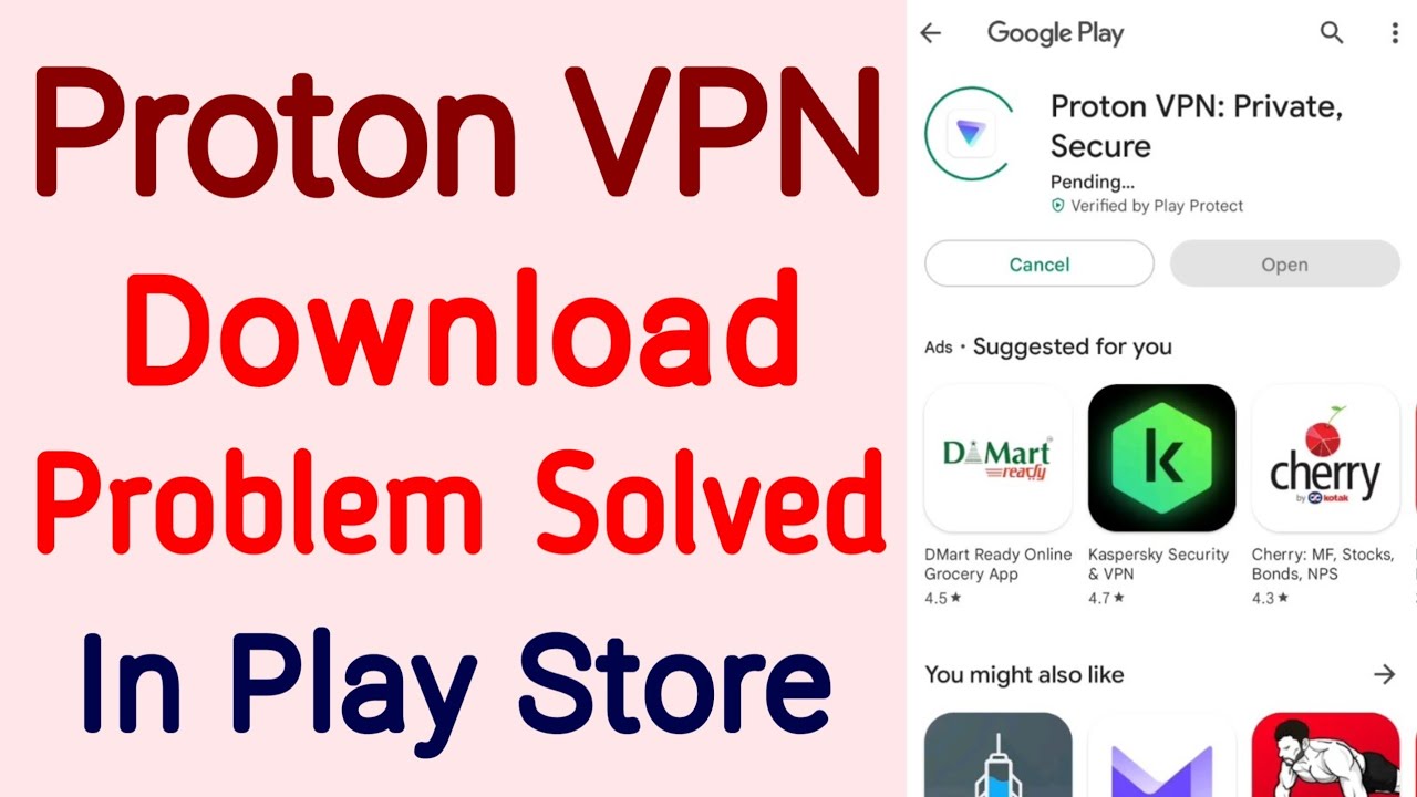 fix can't install Proton VPN app not download problem solved on google ...