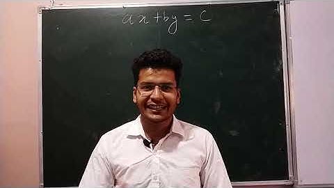The Diophantine Linear Equations(ax + by = c) : Number Theory Lecture 3