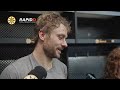 Kuraly, Pastrnak, and Swayman speak with media after preseason shootout loss to Flyers