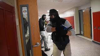 Footage from ALERRT active shooter training at North Scott High School