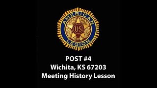 American Legion Post #4 - Meeting History Lesson - 4/11/2018 screenshot 2