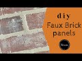How to install and personalize faux brick wall panels, step by step.