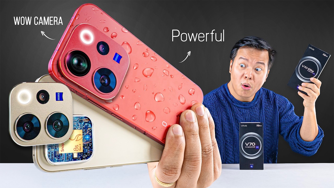 vivo V70 & V70 Elite Unboxing & Test - Zeiss Telephoto & Snapdragon Power Phone