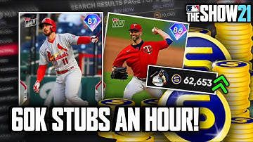 INSANE STUB METHOD MAKES 60K STUBS IN AN HOUR! FLIPPING THE MARKET! MLB THE SHOW 21 DIAMOND DYNASTY!