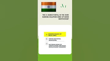 The E-Kuber portal is the Core Banking Solution (CBS) of which institution?