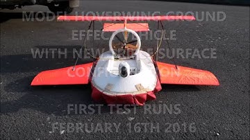Model Hoverwing Ground Effect Vehicle Feb 2016