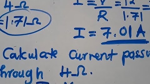 Electricity  - Find Resistance And Current in the Circuit Diagram