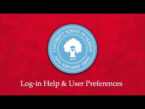 Log-in Help & User Preferences