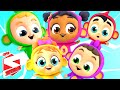 Five Little Monkeys | Monkey Song | Nursery Rhymes For Babies | Kids Songs with Super Supremes