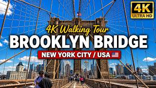 Brooklyn Bridge Walk | New York 4K Walking Tour