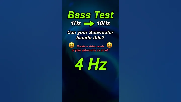 BASS TEST 😀 Can your subwoofer handle this? 😀 #subwoofer #bass #bassboosted