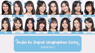 JKT48 - Andai Ku Dapat Ungkapkan Cinta (Suki to Ieba Yokatta) [Color Coded Lyrics IDN/ENG/KAN]