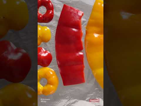 فلفل دلمه ر ست شده روش اول