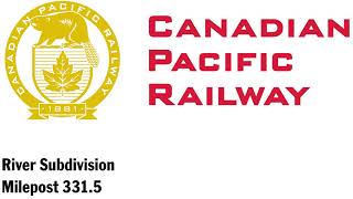 Canadian Pacific River Subdivison Defect Detector Milepost 331.5