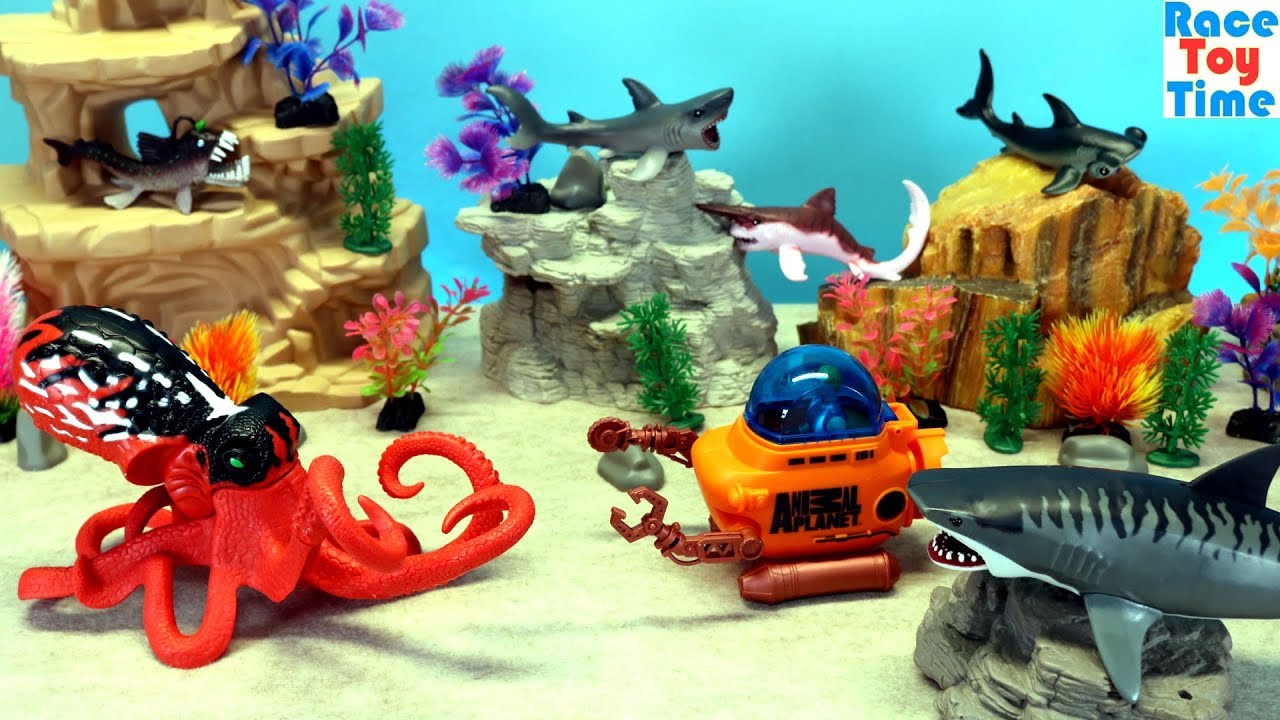 Animal Planet Deep Sea Shark Toys Adventure Toys Playset - Fun Learn Sea  Animals Toys For Kids - YouTube