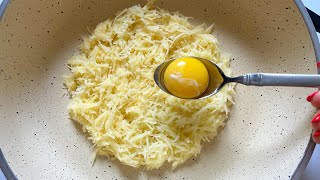 1 potato and 1 egg! Quick breakfast in 5 minutes. Super simple and delicious potato recipe