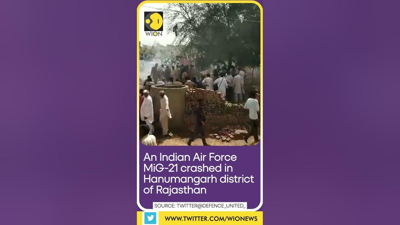 IAF MiG 21 Crashes In Rajasthan Rescue Operation Underway WION iaf-mig-21-crashes-in-rajasthan-rescue-operation-underway-wion