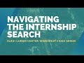 Navigating the Internship Search