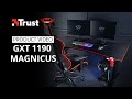 Gxt 1190 magnicus gaming desk with wireless charging