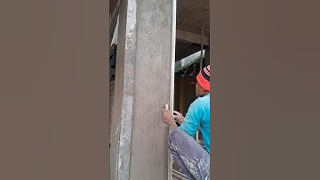 Column plastering construction trick for tips