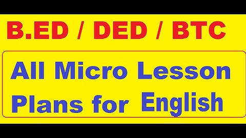 Microteaching Lesson Plan ( Complete Guide)